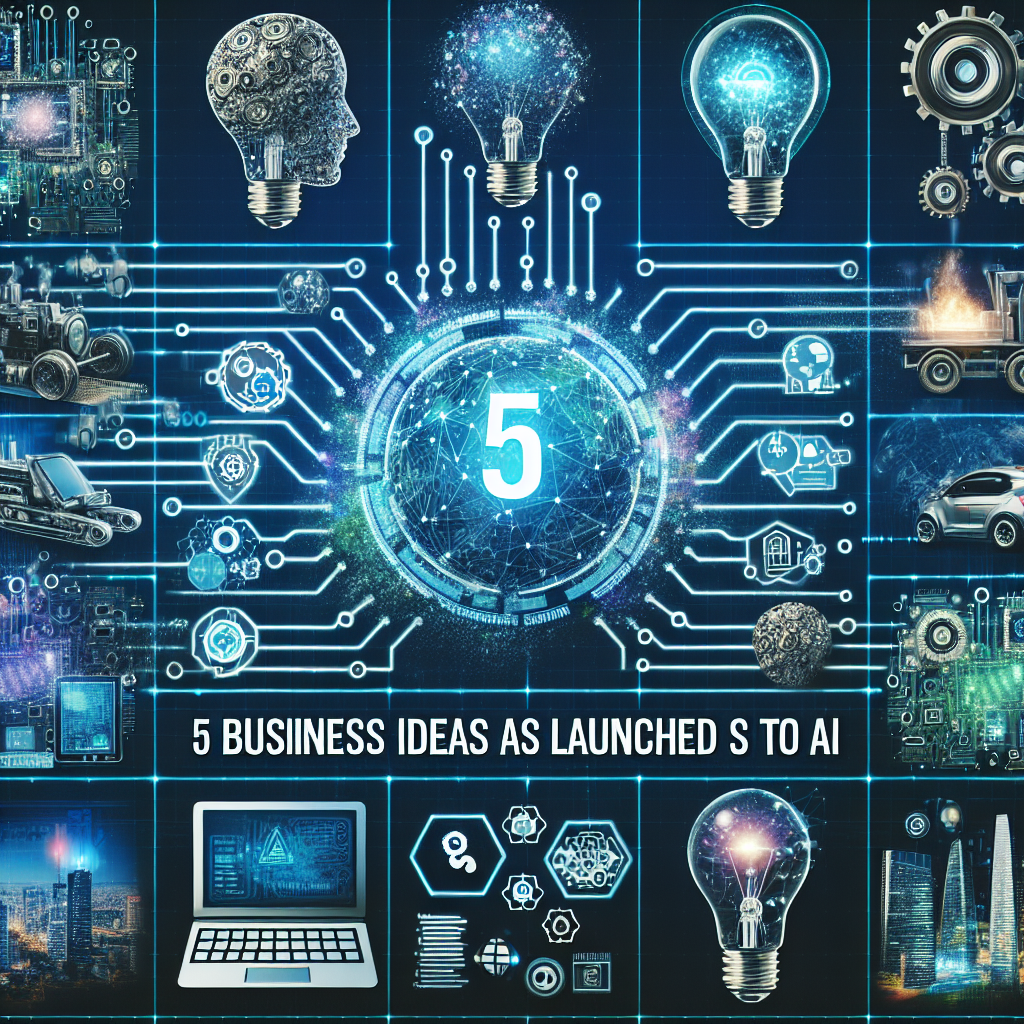 5 idées de business à lancer grâce à l’IA